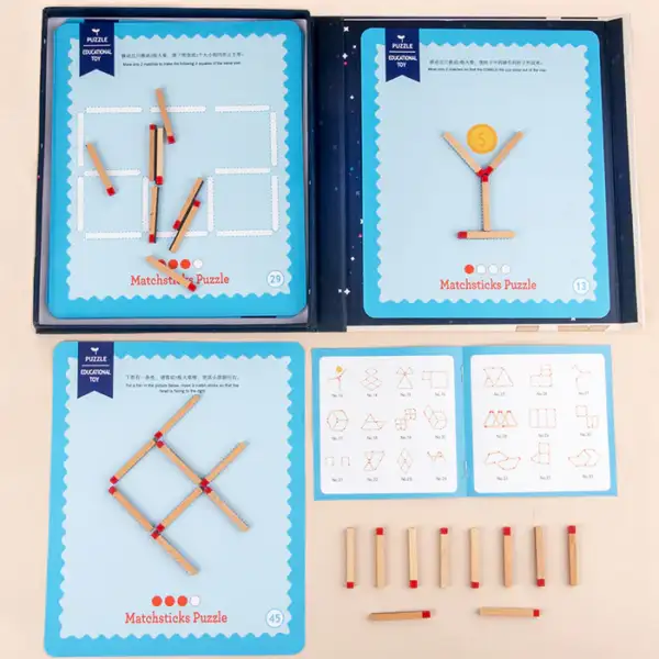 THINKING MATCH MONTESSORI CHILDREN'S EDUCATIONAL TOYS WOODEN TOYS EARLY EDUCATION TOYS - Image 5