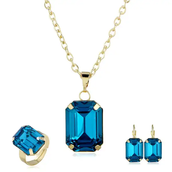BRIDAL JEWELRY EUROPEAN AND AMERICAN JEWELRY SET - Image 5