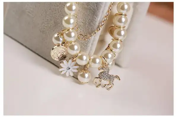 PEARL FLOWER BRACELET JEWELRY - Image 5