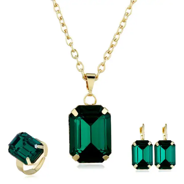 BRIDAL JEWELRY EUROPEAN AND AMERICAN JEWELRY SET - Image 4