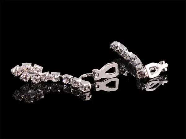 HAO YUE JEWELRY SET, FOREIGN TRADE EXPLOSION JEWELRY, BRIDAL JEWELRY FOUR SETS, WEDDING MATCH CRYSTAL JEWELRY SET - Image 4