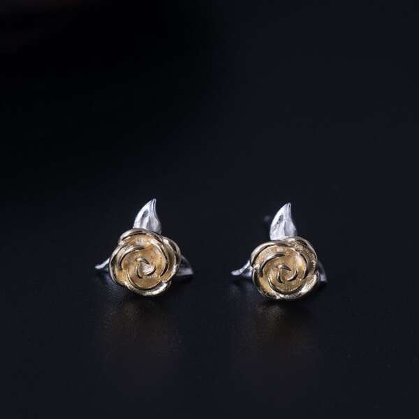 CREATIVE JEWELRY ROSE EARRINGS - Image 4
