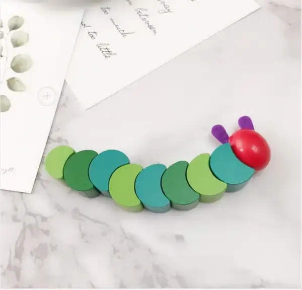 WOODEN TOYS WORM HUNGER EDUCATIONAL TOYS