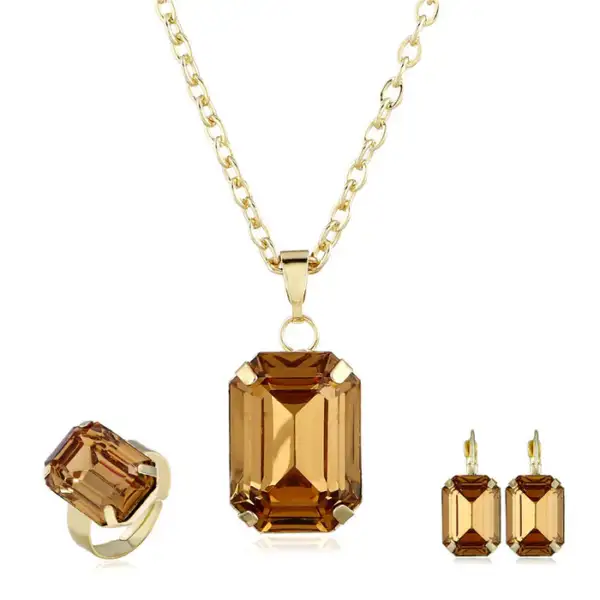 BRIDAL JEWELRY EUROPEAN AND AMERICAN JEWELRY SET - Image 3
